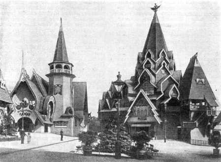 Глазго. Русский отдел на Международной выставке, 1901 г. Ф. О. Шехтель. Общий вид