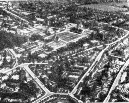 Хэмпстэд (предместье Лондона), 1906 г. Б. Паркер и Р. Энвин. Вид с птичьего полета