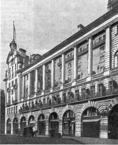 Лондон. Отель Пикадилли, 1905—1908 гг. Н. Шоу. Общий вид