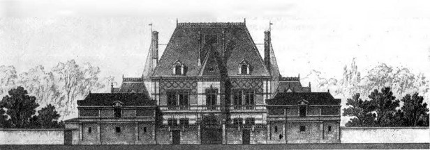 Проект загородного дома, 1850—1870 гг. Из увража Сезара Дали