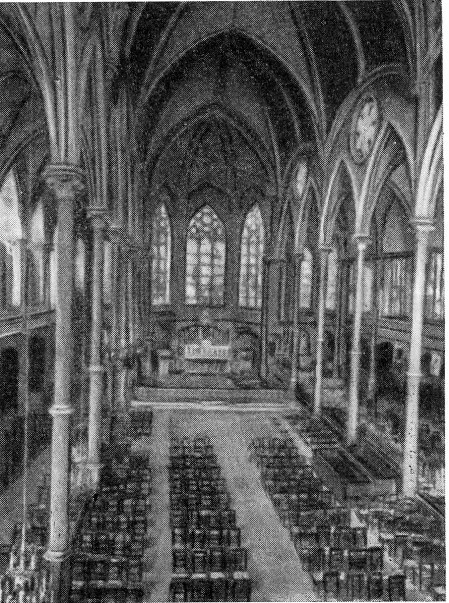 Париж. Церковь Сент-Эжен, 1854—1855 гг. Л. Буало. Интерьер