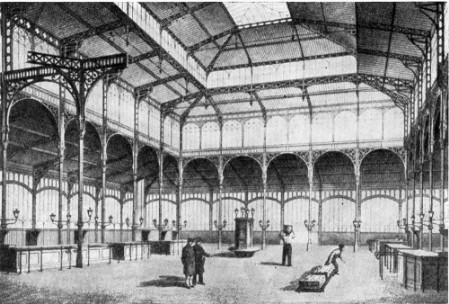 Париж. Центральный рынок, 1854—1870 гг. В. Бальтар. Интерьер