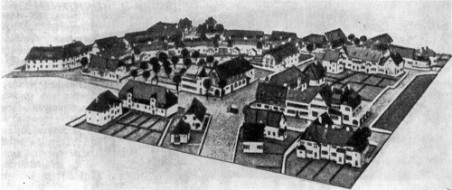 Рабочий поселок Маргаретенхээ, близ Эссена, 1909 г. Г. Метцендорф