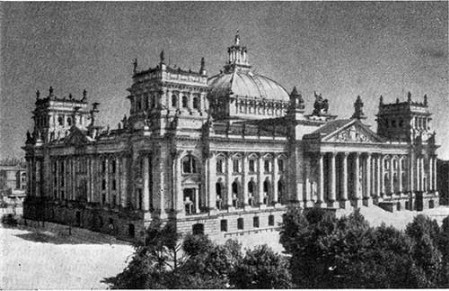 Берлин. Рейхстаг, 1894—1910 гг. П. Валлот. Общий вид