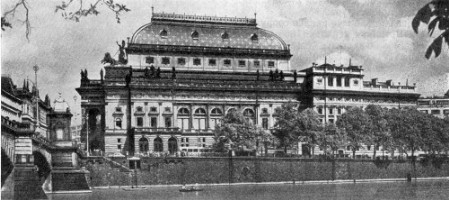 Прага. Национальный театр, 1868—1883 гг. Й. Зитек. Общий вид