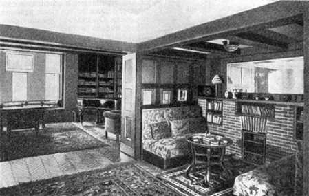 Вена. Интерьер квартиры, 1909 г. А. Лоос