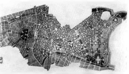 Гельсингфорс. Район Мунккиниеми-Хаага, 1910—1915 гг. Э. Сааринен. Проект реконструкции