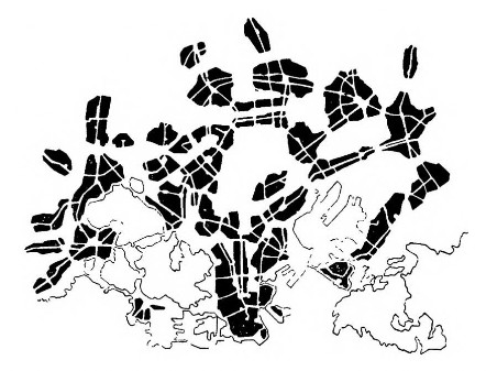 Проект Большого Гельсингфорса, 1915—1918 гг. Э. Сааринен