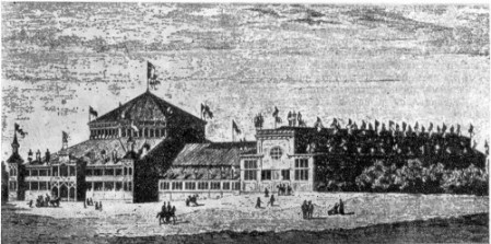 Гельсингфорс. Здание промышленной выставки, 1876 г. Т. Хейер. С гравюры
