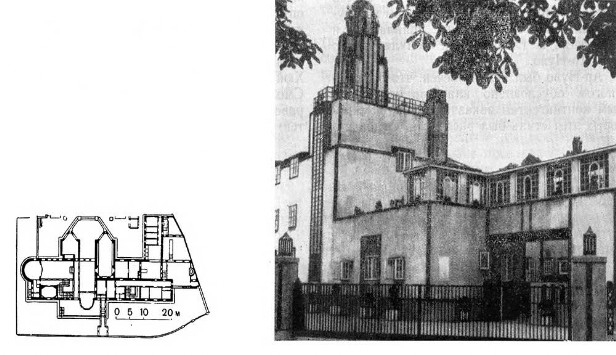 Брюссель. Особняк Стокле, 1905-1911. Й. Гофман. Общий вид, план