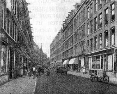 Амстердам, район Пийп, 1890 г. Департамент общественных работ. Общий вид улицы
