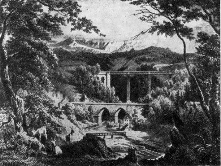Железнодорожный мост на линии Сен-Галлен — Цюрих, 1853—1856 гг., Дольфус. Общий вид