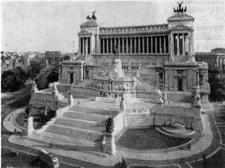 Рим. Памятник Виктору Эммануилу II, 1885—1911 гг. Д. Саккони, Е. Маканьяни. Общий вид