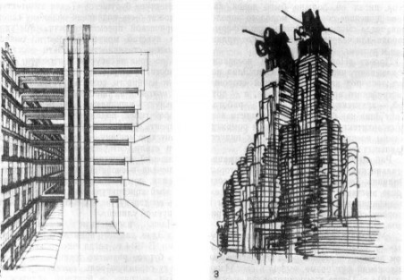 Рисунки А. Сант’Элиа, 1914 г.