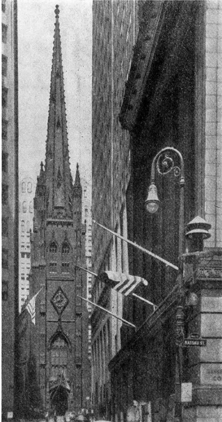 Нью-Йорк. Церковь св. Троицы, 1846 г. Г. Апджон. Общий вид