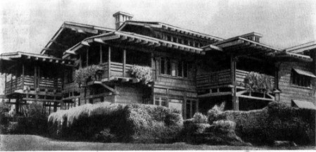 Пасадена. Дом Гэмбла, 1907—1908 гг. Ч.С. и Г.М. Грин. Общий вид