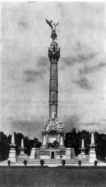 Мексика. Мехико. Монумент Независимости, 1910 г. А. Ривас Меркадо (проект. Л. де ла Хидальге, 1843 г.)