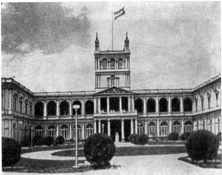 Парагвай. Асунсьон. Паласио Гоберно. А. Равицца. Сер. XIX в.