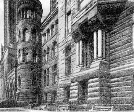 Торонто. Ратуша, 1890 г. Э. Леннокс. Фрагмент