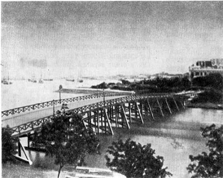 Шанхай. Мост и набережная, 2-я половина XIX в.