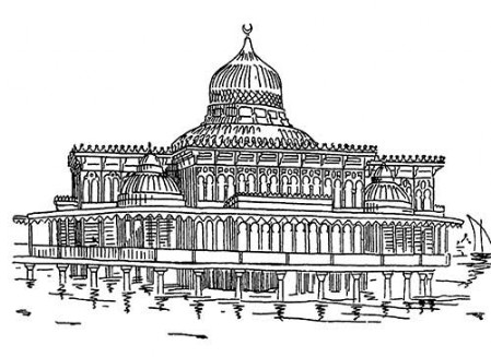 Каир. Дворец на берегу Нила, 1856 г. Манчестерская фирма «Шарп, Стюарт и К°»