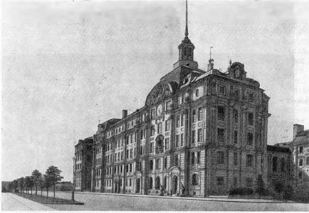 Петербург. Училищный дом им. Петра I,1910—1912гг. А.И. Дмитриев, Общий вид
